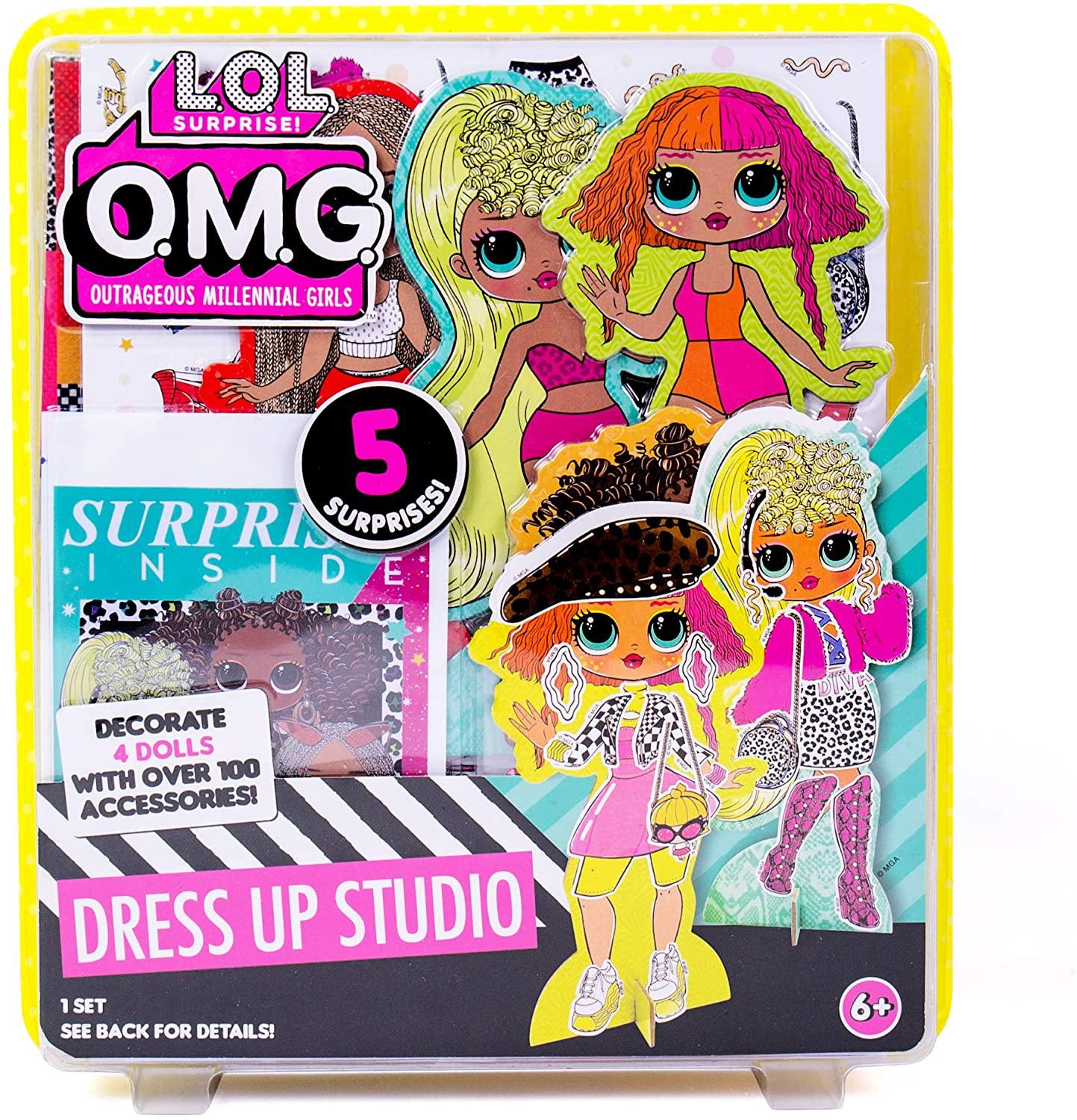 lol omg dress up fashion LOL Surprise OMG Dress Up Paper Doll Neonlicious! DIY Fashion Craft for Kids