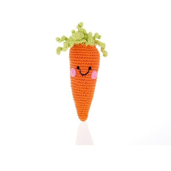 Pebble Friendly Carrot Rattle - TheToysRoom