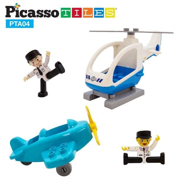 PicassoTiles Aircraft Character Figure Set - PTA04 - TheToysRoom