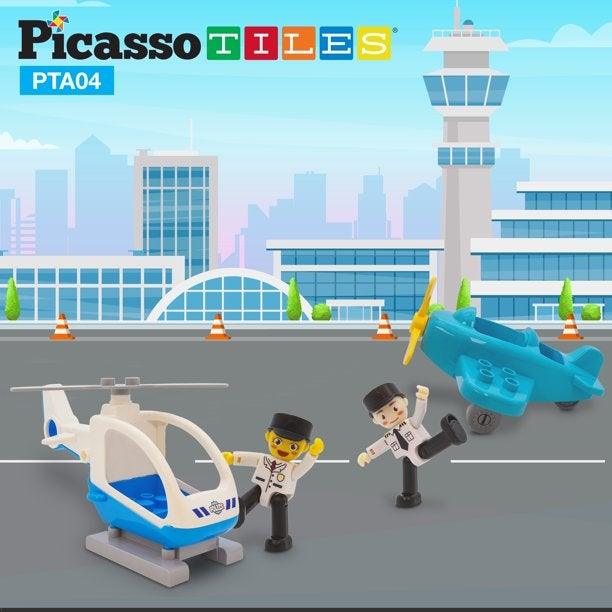 PicassoTiles Aircraft Character Figure Set - PTA04 - TheToysRoom