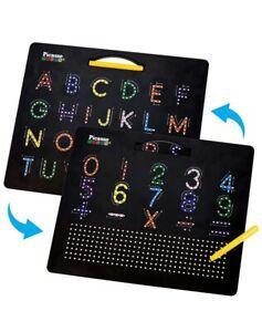 PicassoTiles Large 10”x12” Magnetic Drawing Board - Letters & Numbers PTB02 - TheToysRoom