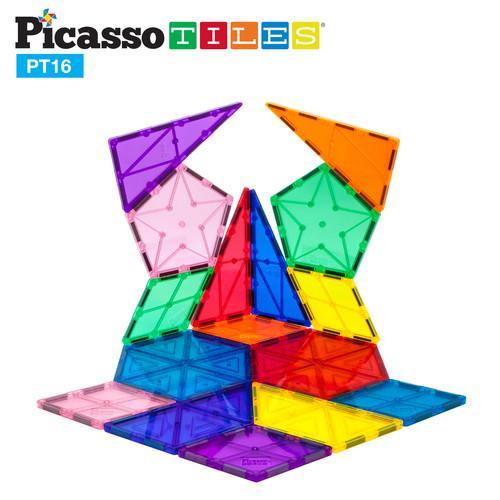 PicassoTiles PT16 3D Magnetic Building Block Tiles - TheToysRoom
