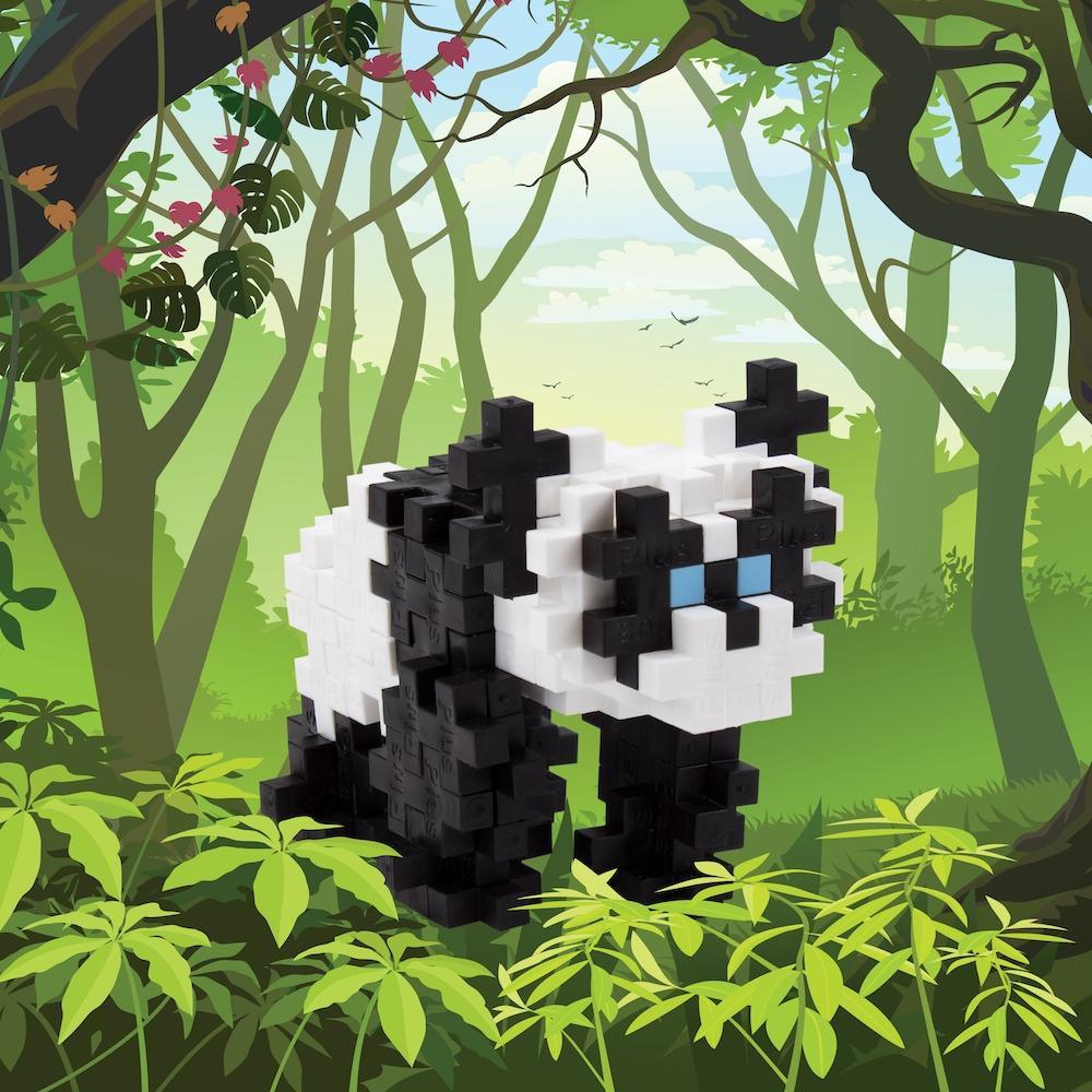 Plus-Plus Tube - Panda - 70 Pieces - TheToysRoom