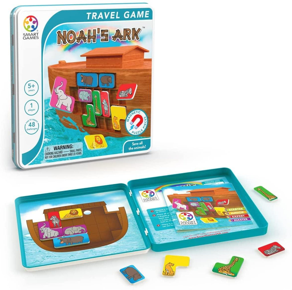 SmartGames Noah's Ark Tin Box Magnetic Travel Game - TheToysRoom