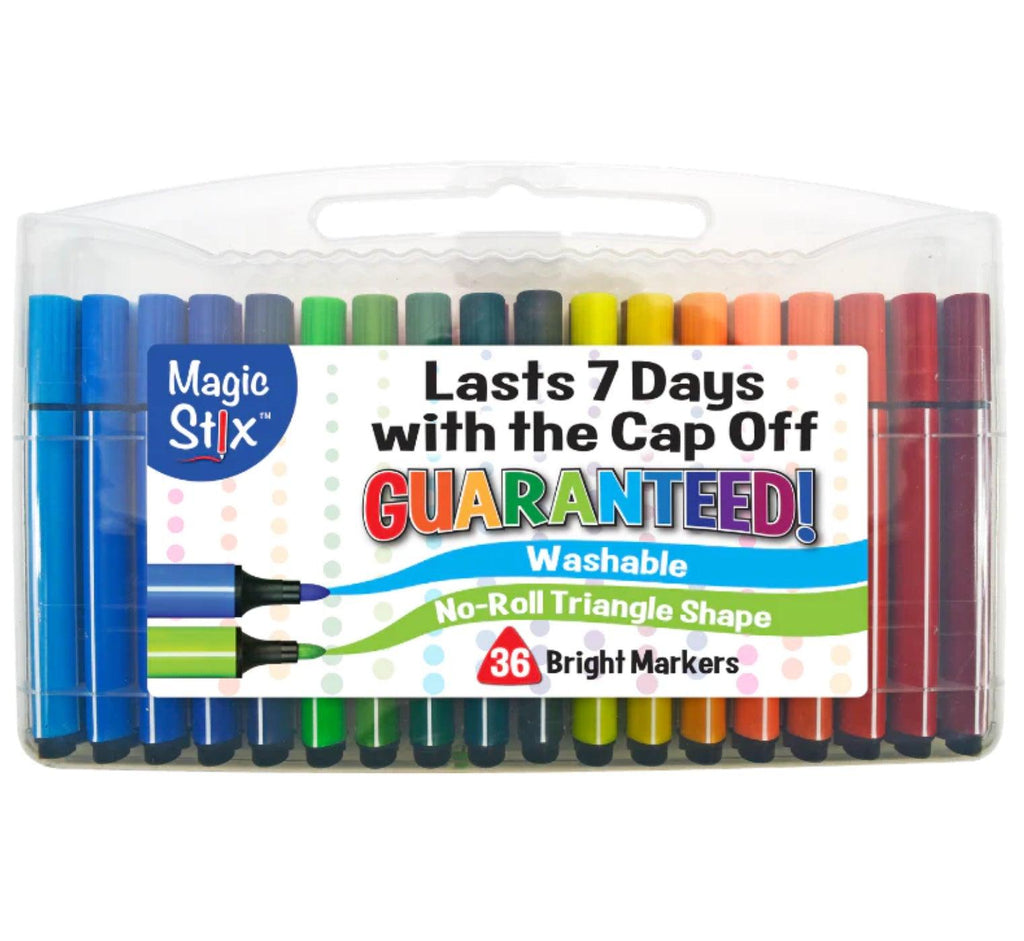 Triangular Magic Stix Markers, 36 Pack - TheToysRoom