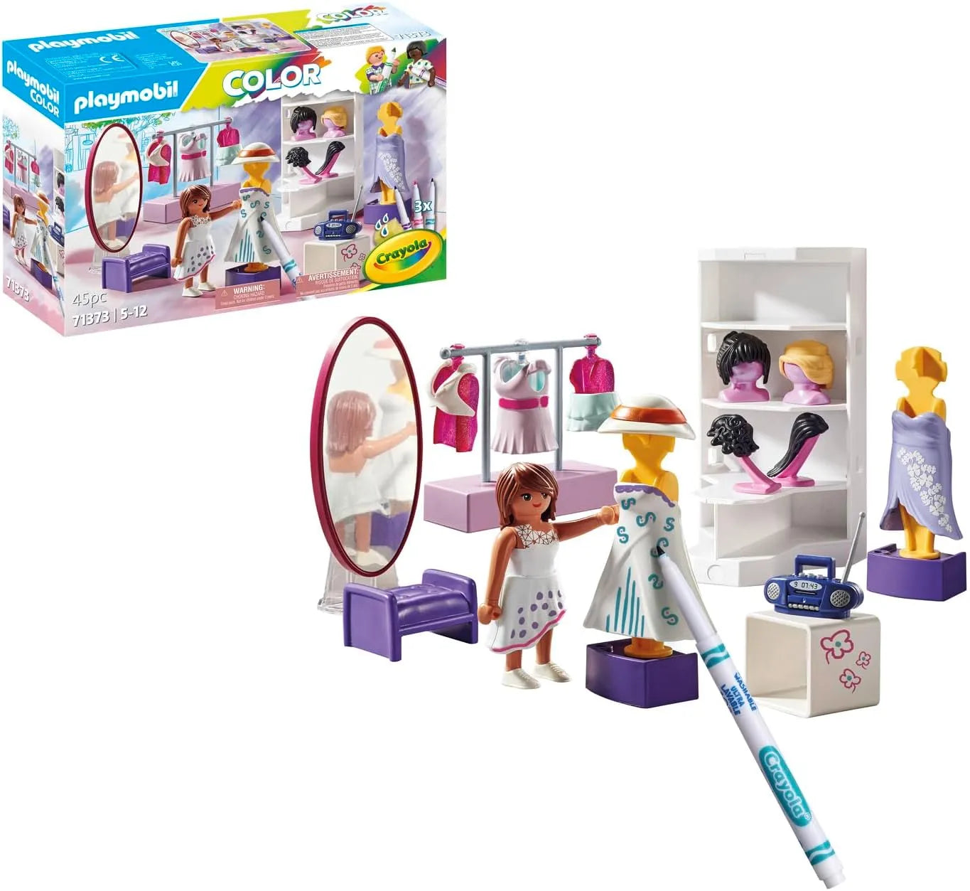 playmobil modern dressing room PLAYMOBIL Color: Dressing Room 71373 From age 4 Redesign Playset