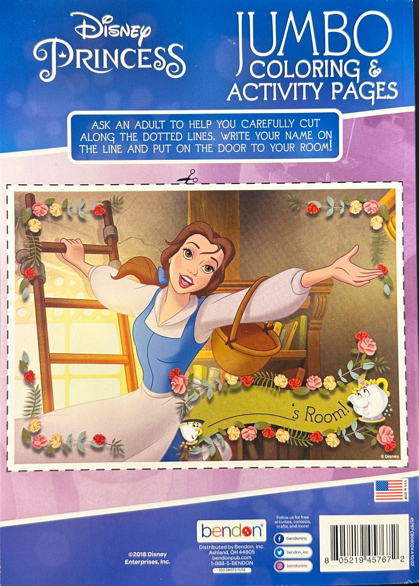 Disney Princess Jumbo Coloring & Activity Pages TheToysRoom
