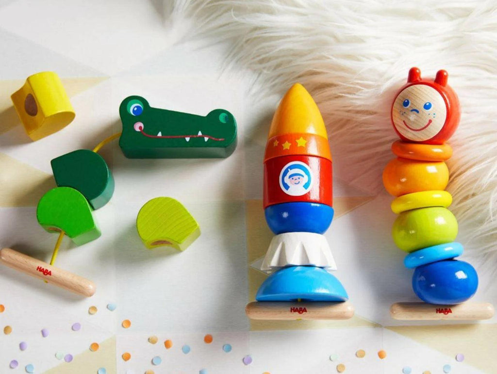 Rocket 6 Piece Threading Toy - TheToysRoom