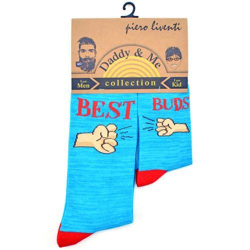 2-pair Sidekicks Best Buds Father Son - Daddy & Me Socks Set - TheToysRoom