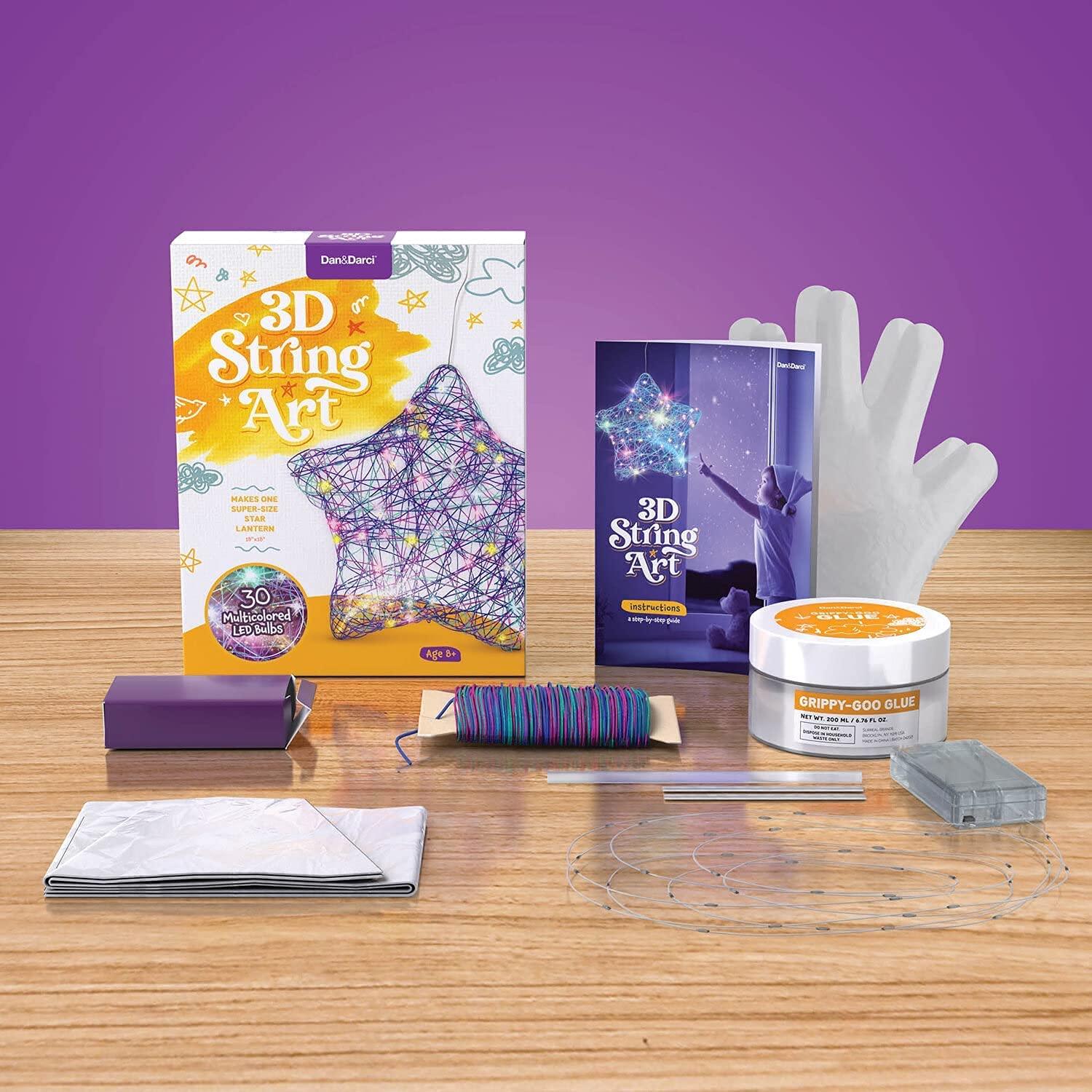 SAITCPRY - Set di stringhe 3D per ragazze, regali per ragazze, regali per bambini, a partire dagli 8 ai 14 anni, lanterna, decorazioni fatte a mano SAITCPRY - Set di stringhe 3D per ragazze, regali per ragazze, regali per bambini, a partire dagli 8 ai 14 anni, lanterna, decorazioni fatte a mano