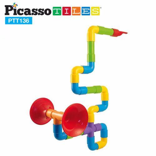 PicassoTiles Tube Building Block Set PTT136 - TheToysRoom