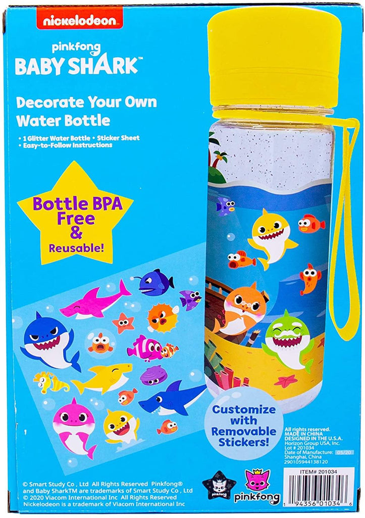 Baby Shark Decorate Your Own Water Bottle - TheToysRoom