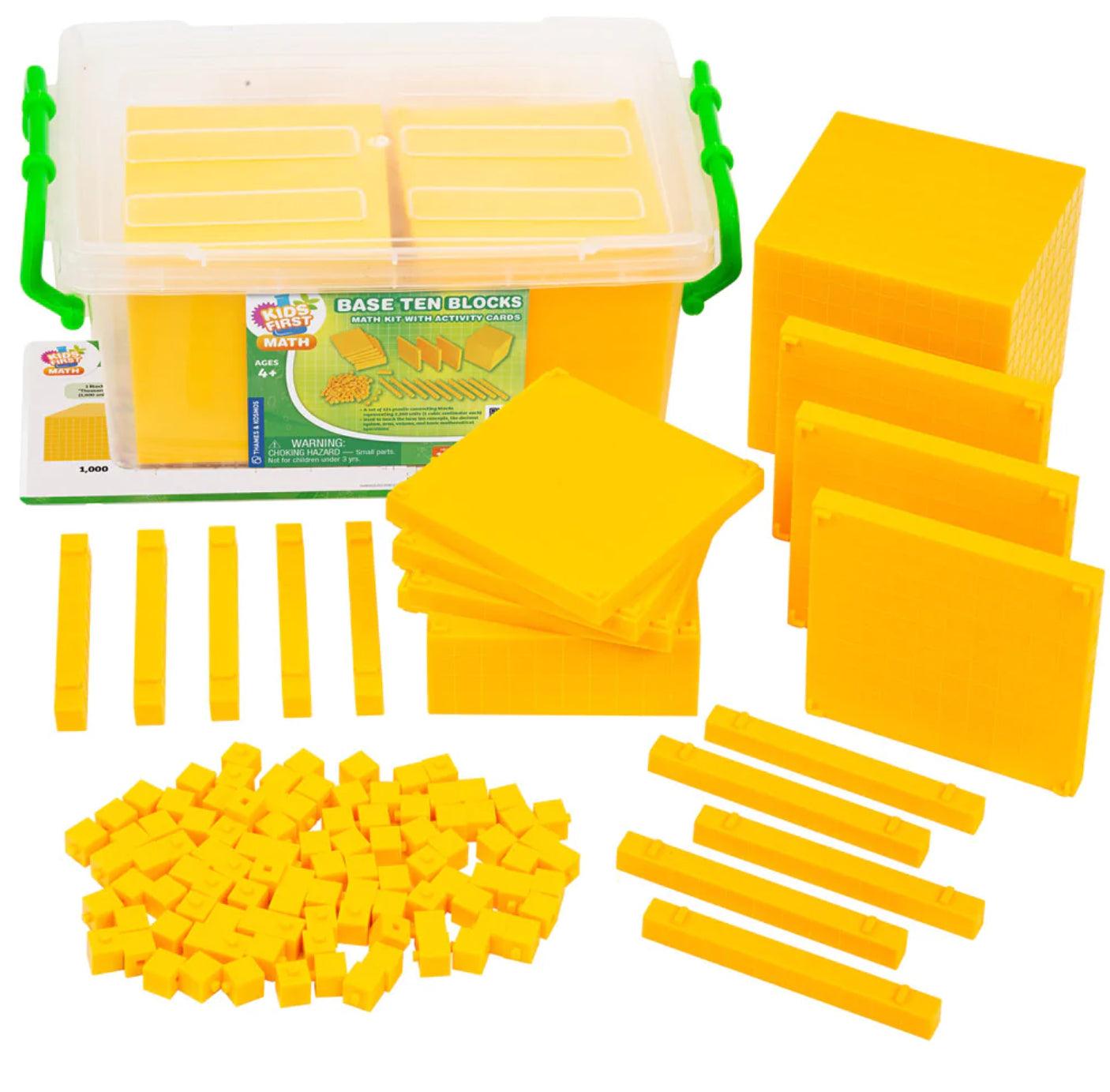Base Ten Blocks Math Kit with Activity Cards – TheToysRoom