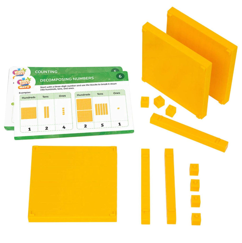Base Ten Blocks Math Kit with Activity Cards – TheToysRoom