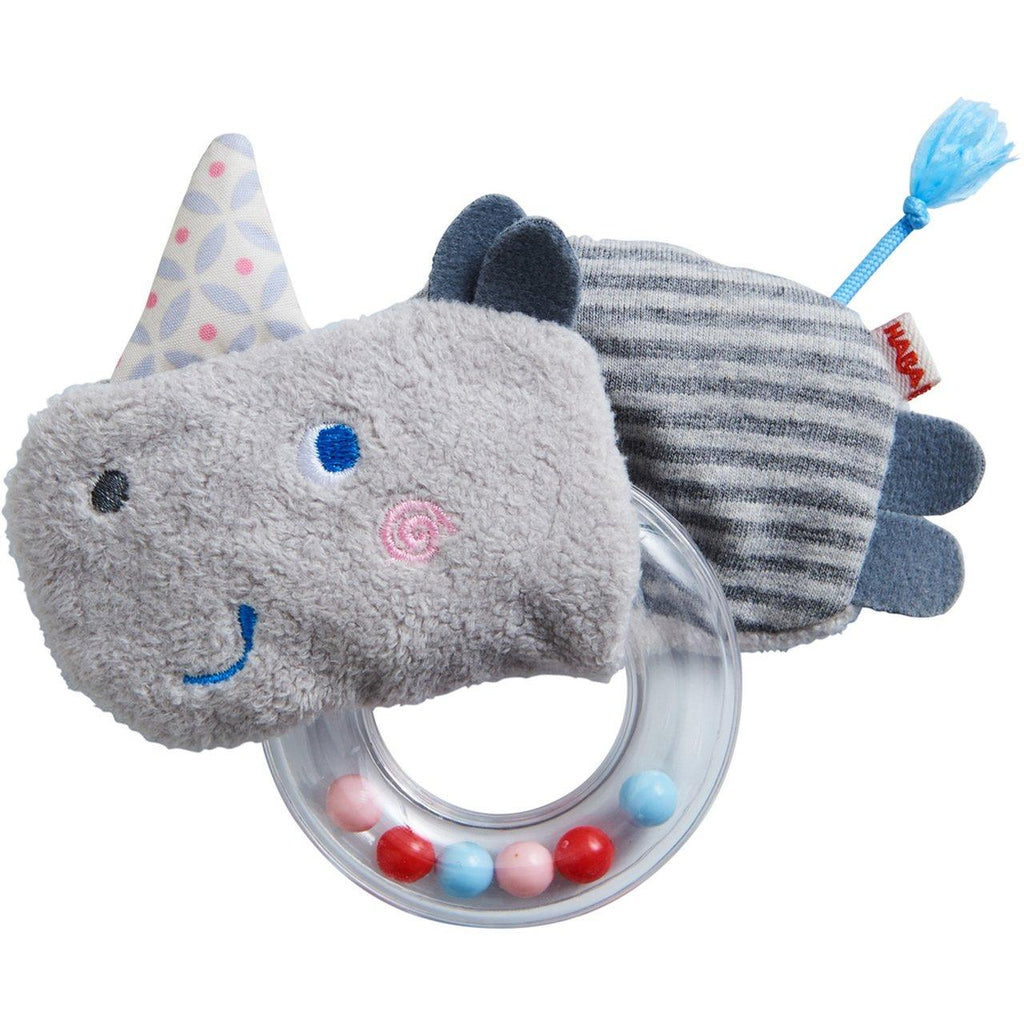 HABA Rhino Rattle with Removable Teething Ring - TheToysRoom