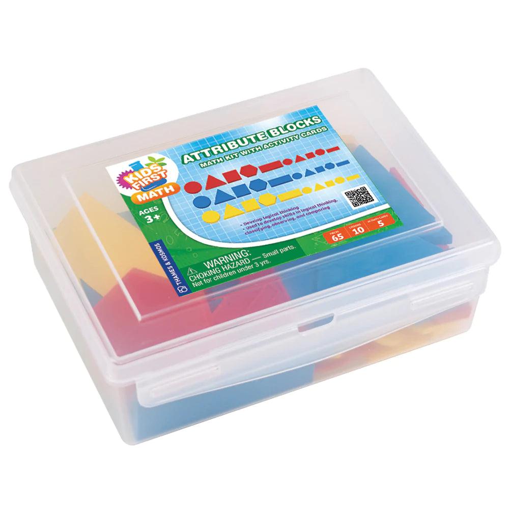 Kids First Math: Attribute Blocks Math Kit with Activity Cards - TheToysRoom