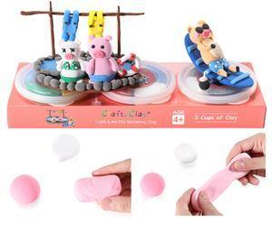 Pigs' Perfect Holiday 12 Color Premium Quality Air Dry Modeling Clay Kit for Kids - TheToysRoom
