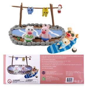 Pigs' Perfect Holiday 12 Color Premium Quality Air Dry Modeling Clay Kit for Kids - TheToysRoom