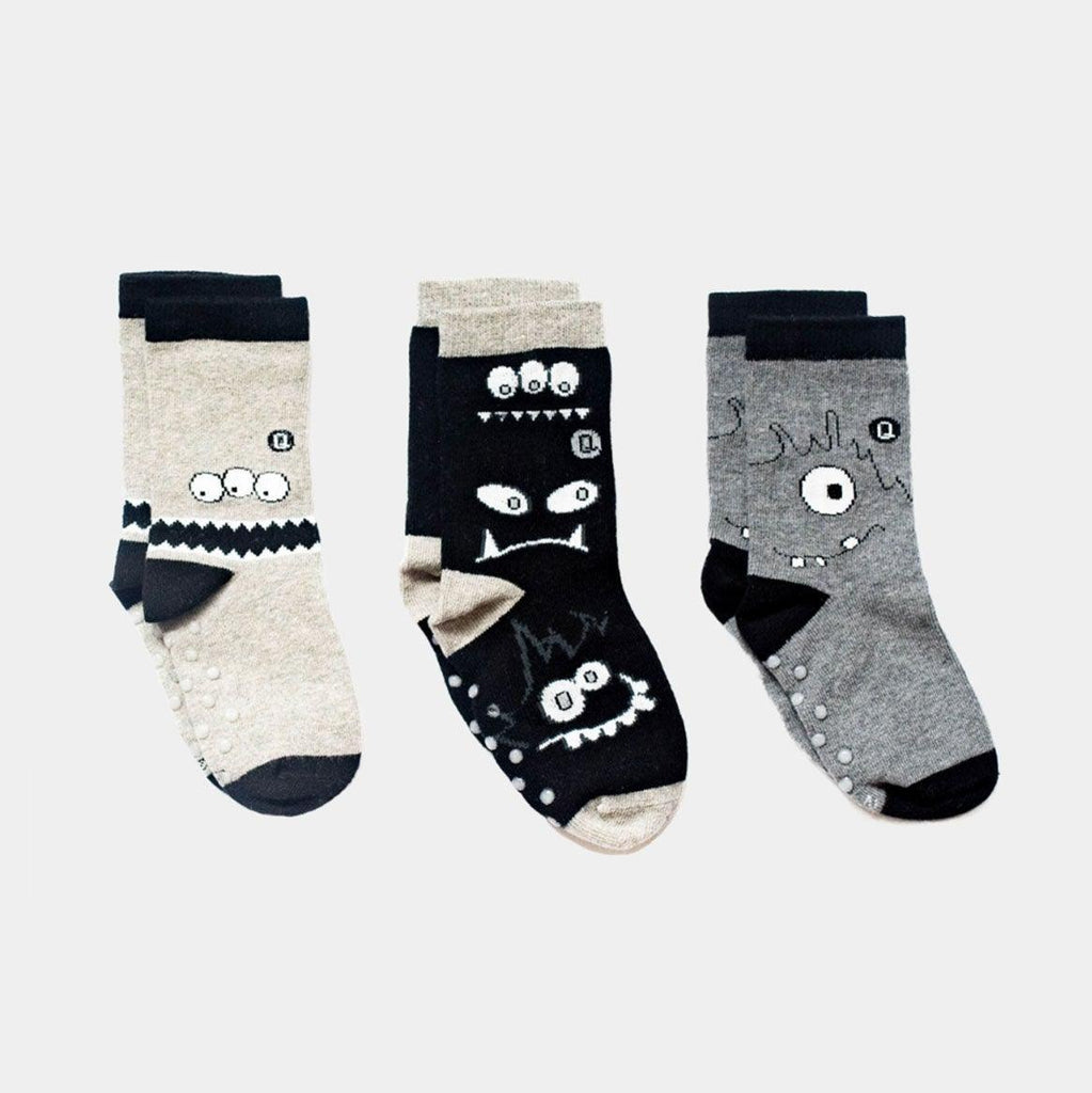 Socks for Baby, Toddler Kids - Monochrome Monsters - TheToysRoom