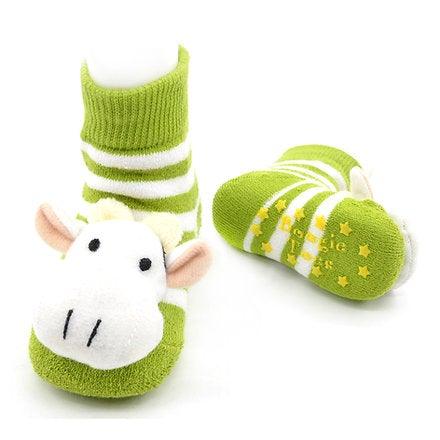 Toy Green Cow Boogie Toes Rattle Socks - TheToysRoom